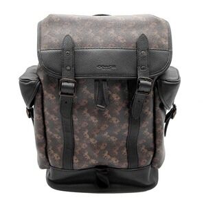 COACH Hitch Backpack, Rucksack/Daypack, Horse Carriage Pattern, 4072, Leather...